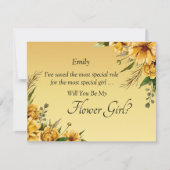 花の娘になってくれるか？黄金色の花 (正面)