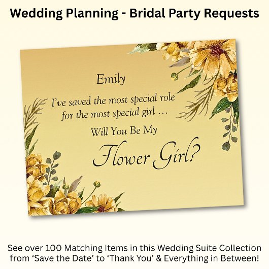 花の娘になってくれるか？黄金色の花