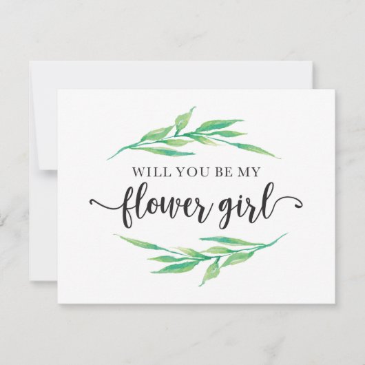 花の娘は緑 招待状 (正面)