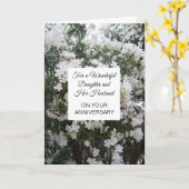 花の娘夫婦　特別な結婚記念日 カード (黄色い花)