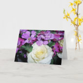 花の娘夫婦 誕生日記念日オーダーメイド カード (黄色い花)