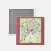 花の子ども用磁石 マグネット (正面/裏面)