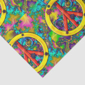 花の子のサイケデリック混合媒体 薄葉紙 (詳細)