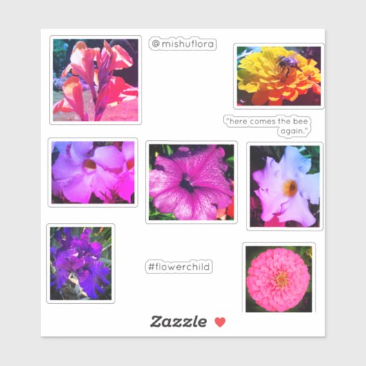 花の子のシール シール (シート)