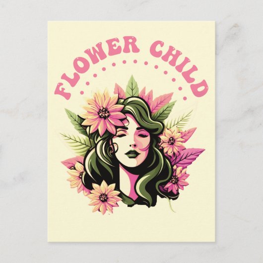 花の子はがき ポストカード (正面)