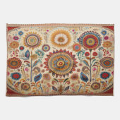 花の子フォークアートキッチンタオル キッチンタオル (横)