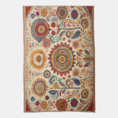 花の子フォークアートキッチンタオル キッチンタオル (縦)