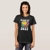 花の子供たちの新学期クラス2037年 幼稚園 ペン Tシャツ (正面フル)