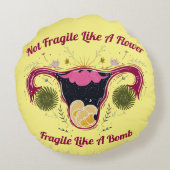 花の子宮のように壊れにくい銀河系 ラウンドクッション (裏面)