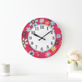 花の子 ラージ壁時計 (ホーム)