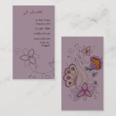 花の孔雀の名刺 名刺 (正面/裏面)