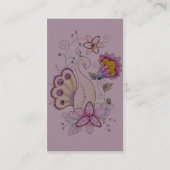 花の孔雀の名刺 名刺 (裏面)