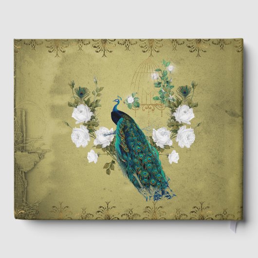 花の孔雀 ゲストブック (裏面)