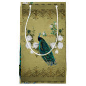 花の孔雀 スモールペーパーバッグ (正面)