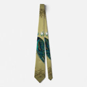 花の孔雀 ネクタイ (正面)