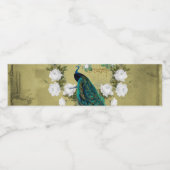 花の孔雀 ペットボトルラベル (シングルラベル)