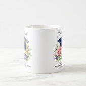 🎓花の学者お祝いマグカップ コーヒーマグカップ (中央)
