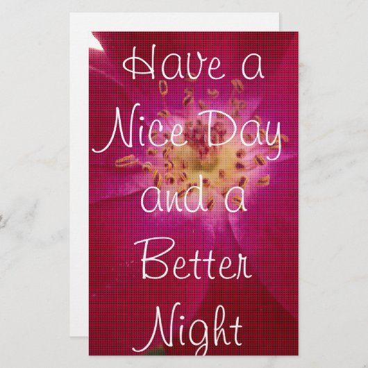 花の完成：市松模様にバラ花の模様アート 便箋 (正面/裏面)