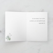 花の宗教的な母の日の聖書の一節 カード (内部)