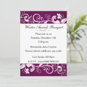 花の宴会招待状 招待状 (スタンド正面)