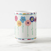 花の家族（6名）コーヒーマグ コーヒーマグカップ (中央)