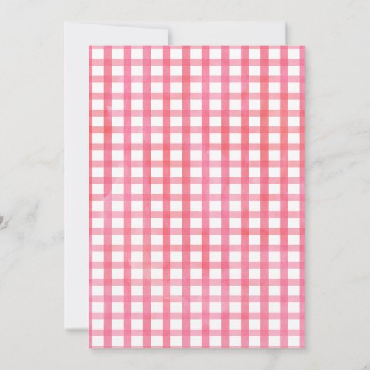 花の家畜の誕生日の招待状 招待状 (裏面)