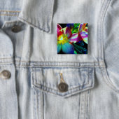 花の小さいの1つの¼のインチ円形ボタン 缶バッジ (インサイチュ)