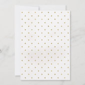 花の小さいシカの誕生日のパーティの招待状 招待状 (裏面)