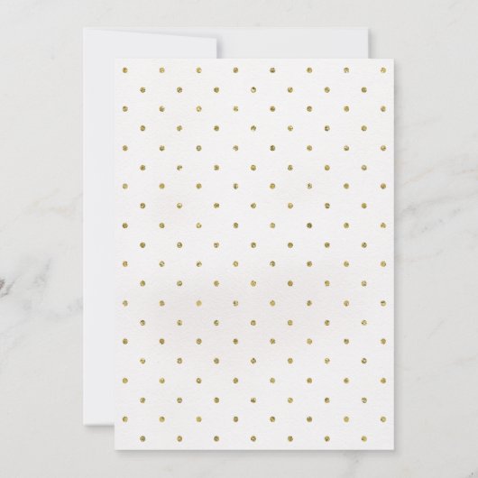 花の小さいシカの誕生日のパーティの招待状 招待状 (裏面)