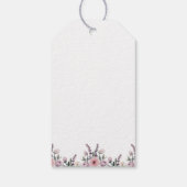 花の小さなかぼちゃのベビーシャワープレゼント ギフトタグ (裏面)