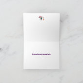 花の小さなネズミ サンキューカード (内部)