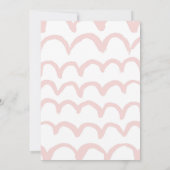 花の小さなベビーガールベビーシャワー招待状 招待状 (裏面)