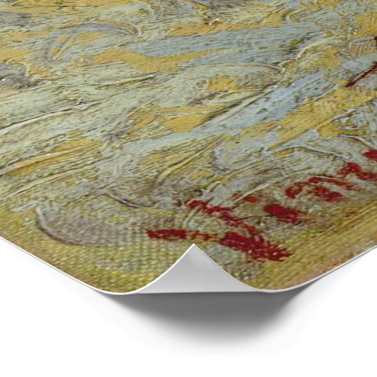 花の小さな梨の木ポスター ポスター (角)