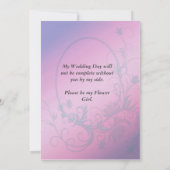 花の少女の招待状にスターダイヤモンド 招待状 (裏面)