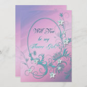 花の少女の招待状にスターダイヤモンド 招待状 (正面/裏面)