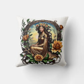 花の少女 クッション (裏面)