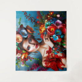 花の少女 タペストリー