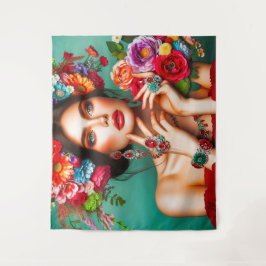 花の少女 タペストリー