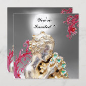 花の少女 , ホワイトムーンストーン 招待状 (正面/裏面)