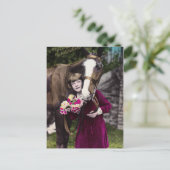 花の少女 ポストカード (スタンド正面)
