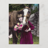 花の少女 ポストカード (正面)