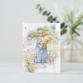 花の少女 ポストカード (スタンド正面)