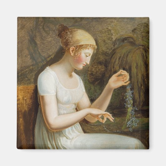 花の少女 マグネット (正面)