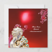 花の少女 , 赤いルビー 招待状 (裏面)