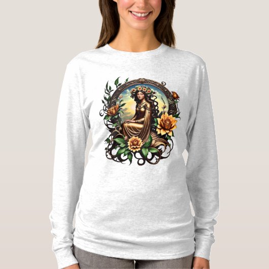 花の少女 Tシャツ (正面)