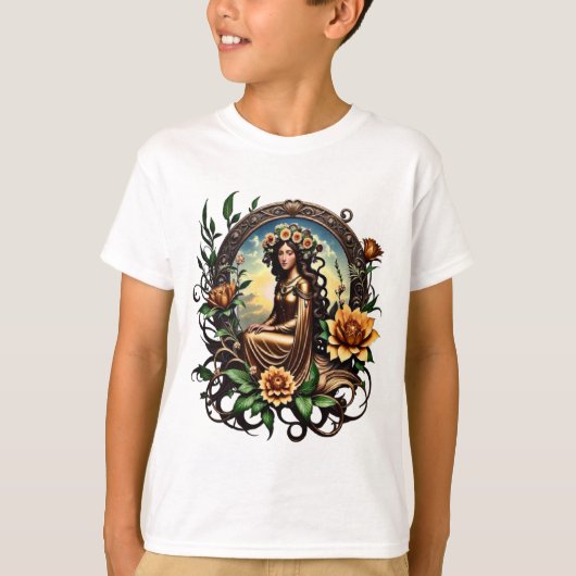 花の少女 Tシャツ (正面)