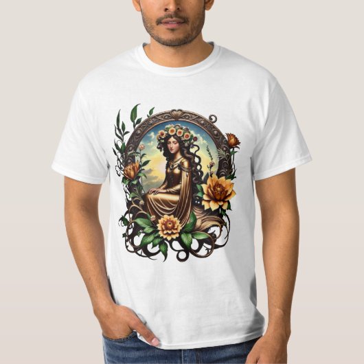 花の少女 Tシャツ (正面)