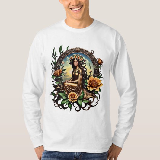 花の少女 Tシャツ (正面)