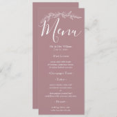 花の崇敬 メニュー (正面/裏面)