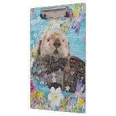 花の川に浮かぶ、おとぎ話のオッター クリップボード (左)